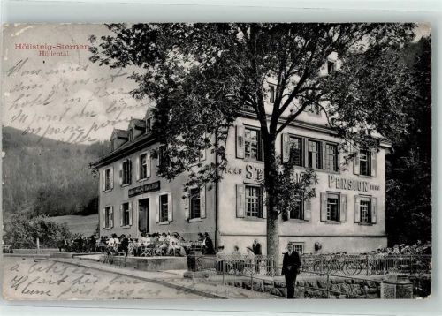 Höllental 1907 Hotel-Gasthaus Höllsteig-Sternen Terrasse Fahrrad