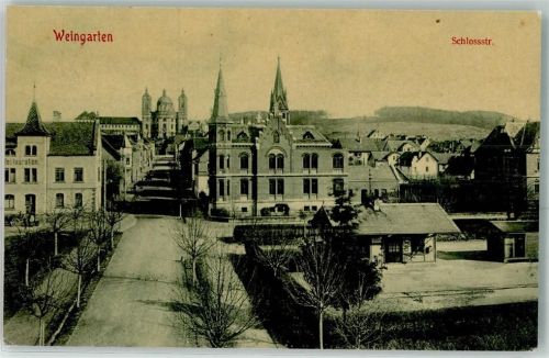 Weingarten 1912 Schlossstraße Basilika