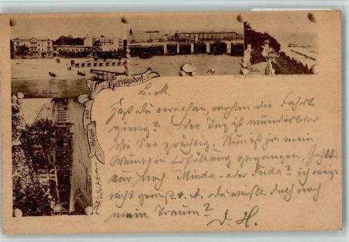 23777 W2444 Heringsdorf , Holst BOAKC Vorläufer 1888 sehr selten Photomontage