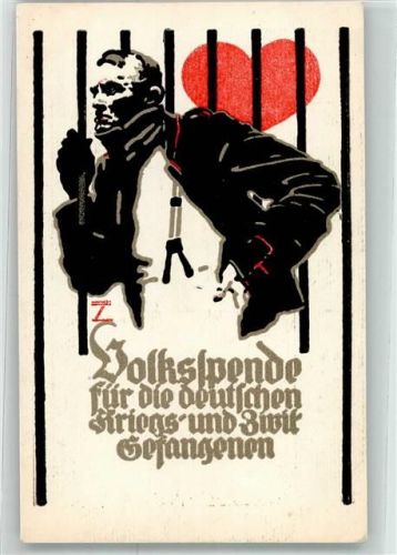 1916 Volksspende für die deutschen Kriegs und Zivil Gefangenen