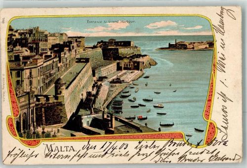 Valletta 1903 Grand Harbour