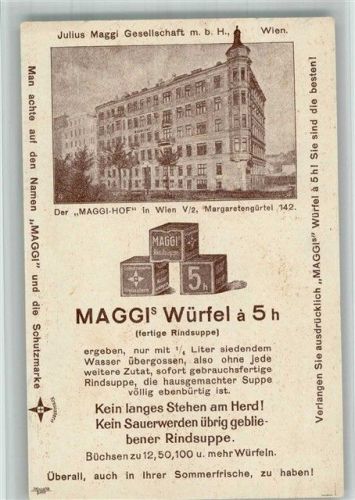 Wien Maggi Rindsuppe Schutzmarke Kreuzstern Werbung