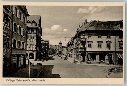 Villingen Obere Straße Fahrrad Oldtimer Telefonzelle