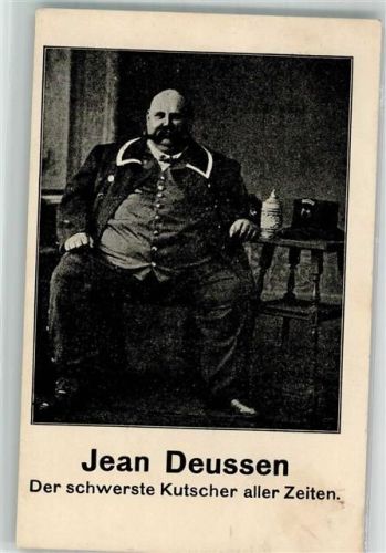 Jean Deussen schwerster Kutscher aller Zeiten , Bierkrug
