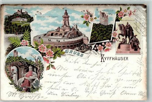 Kyffhäuserdenkmal 1903 Rothenburg Kaiser Wilhelm Denkmal Reiterstandbild Sage Friedrich Barbarossas