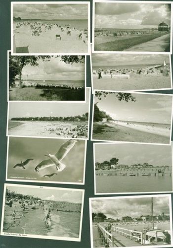 Niendorf Lot mit 6 AK und 10 Fotos wenige mit Kleberesten rückseitig