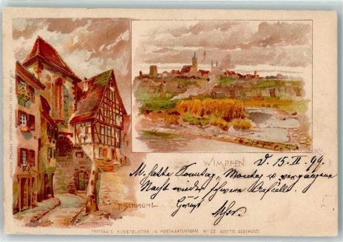 Bad Wimpfen 1899 sign. t. Schmohl