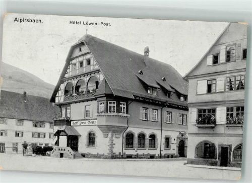 Alpirsbach 1917 Hotel Löwen Post