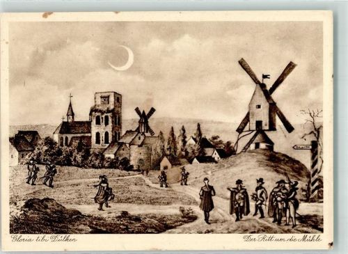 Dülken der Ritt um die Mühle bei Neumond Windmühle Nr. 1