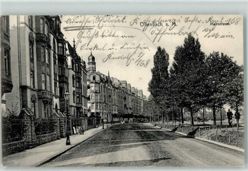 Offenbach 1909 Mainstraße