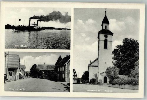Altenheim Hauptstraße Kirche Raddampfer