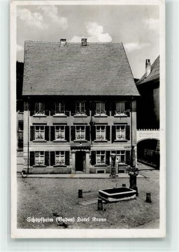 Schopfheim Hotel Krone Bahnpost Basel - Zell Bahnpost Basel-Zell