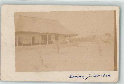 Kinshasa Ort handschriftlich Kamina Foto-AK