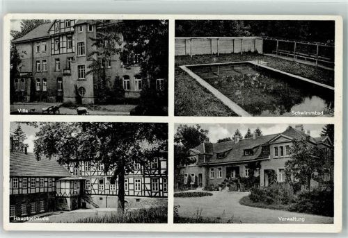 Göttingen Landes-Sanatorium Rasemühle Villa Schwimmbad Verwaltungsgebäude