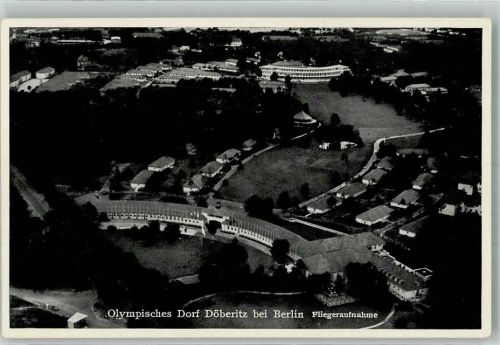 Döberitz 1936 Fliegeraufnahme des Olympischen Dorfes