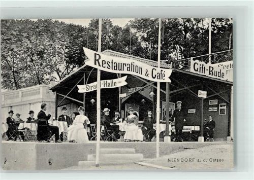 Niendorf Gasthaus und Giftbude Strand-Halle Verlag Johs. Drevsen No. 3909