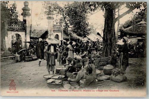 Hanoi Markt im Dorf der Schweine