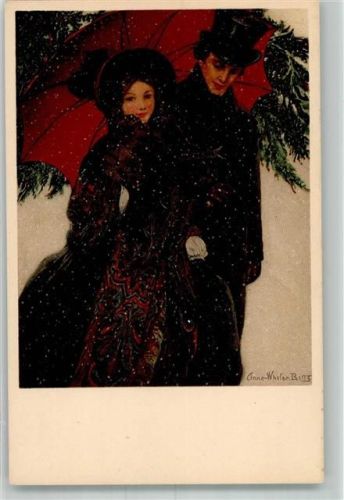 Nr. 291 Anne Whelan Benz Liebespaar Regenschirm Muff
