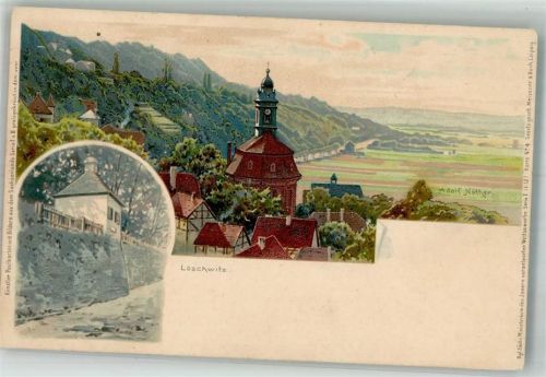 Loschwitz 1899 Bilder aus dem Sachsenlande Nr. 4 Serie I sign. Nöther, Adolf