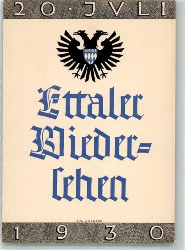 Ettal Ettaler Wiedersehen 1930