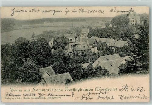 Oerlinghausen 1902 Gruss Sommerfrische