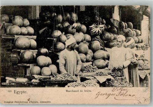 Alexandria 1903 Marktszene Tracht