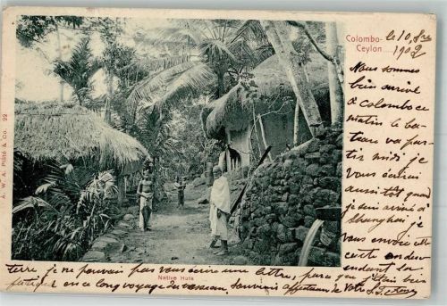 Colombo 1902 Tracht Native Huts