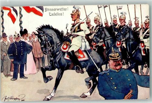 Donnerwetter Tadellos Pickelhaube Parade Soldaten Uniform BKW I Nr 335-3