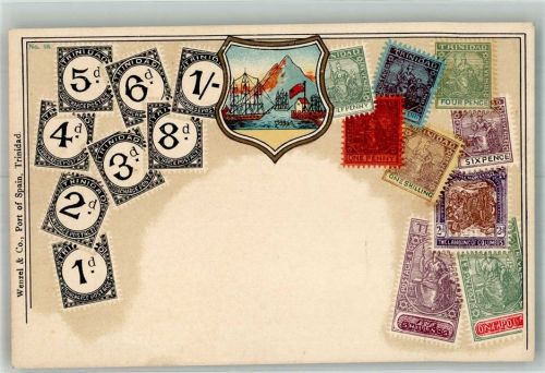 Briefmarken Collage Wappen