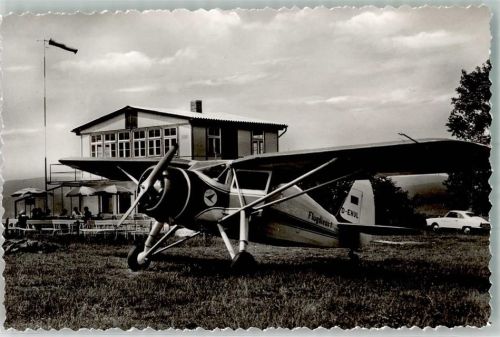 Bad Gandersheim Flughafen-Gasthaus Sportflugzeug Oldtimer