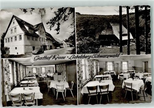 Liebelsberg Gasthaus Krone Gastraum VW-Käfer Faltdach Schwarzwaldhaus
