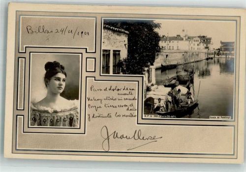 Bilbao 1901 Canale del Pestalongo Ort handschriftlich