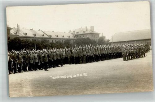 München 1915 Truppenvereidigung 1915 Ort lt. Stempel