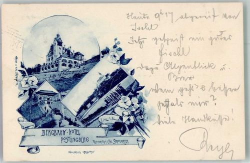 Linz 1903 Hotel Pöstlingberg Adelskorrespondens