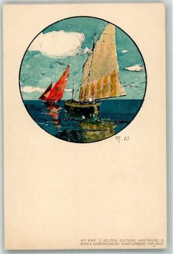 1900 Nr. XXIII Velten Segelschiff