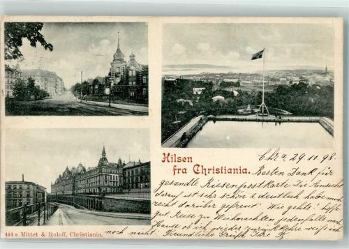 Kopenhagen 1898 Hilsen fra Christiania