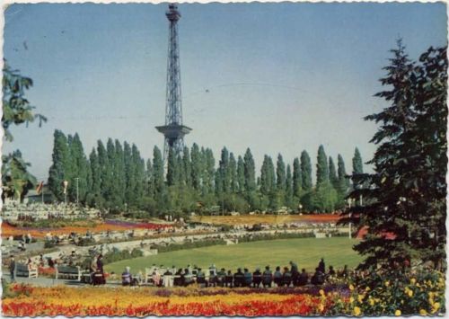 1959 Berlin, Ausstellungsgelände vor dem Funkturm,AFKH AKU1