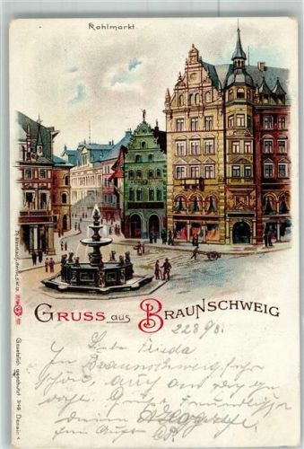 Braunschweig 1898 Kohlmarkt