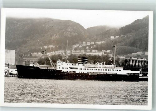 Bergen Hafen Dampfschiff Ort handschriftlich