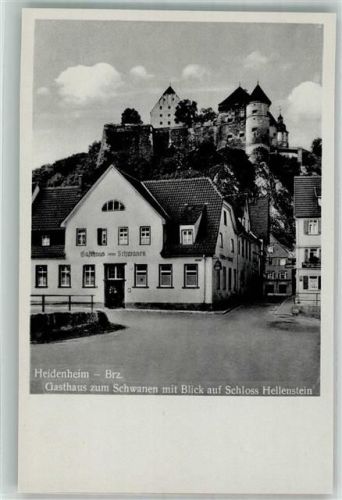 Heidenheim Gasthaus zum Schwanen Schloss Hellenstein