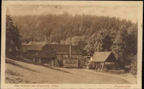 um 1930 Eisenberg i. Thür., das Mühltal, Froschmühle.,Helff & Stein GmbH