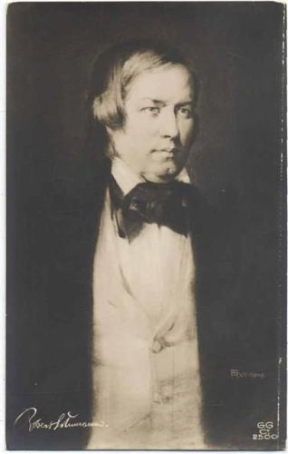 um 1910/20 Künstler AK, Robert Schumann,sign. F. Rumpf