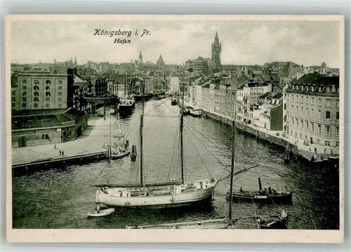 Königsberg Hafen Segelschiff