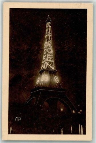 Paris La Nuit - Tour Eiffel Werbung Citroen