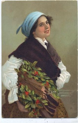 um 1910/20 Frau in Trachten, Nr. 19896. AKU1