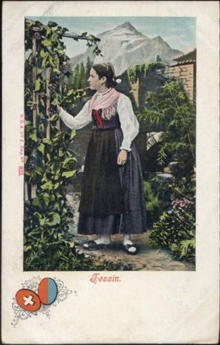um 1900 Tracht aus dem Tessin