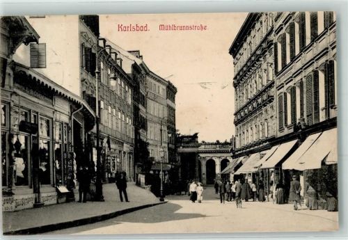 Karlovy Vary 1910 Mühlbrunnstraße