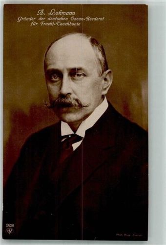 A. Lohmann Gründer der Ozean Reederei für Fracht Tauchboote
