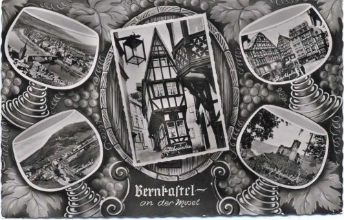 Bernkastel 1962 Ansichten in Weingläsern,A. Mauthe AKU1