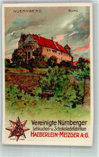 Nürnberg Motiv Burg Werbung Haeberlein-Metzger AG sign. Mutter